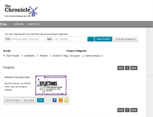 Tablet Screenshot of coupons.pellachronicle.com